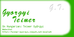 gyorgyi teimer business card
